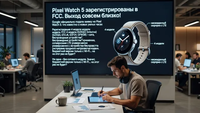 Pixel Watch 5 зарегистрированы в FCC. Выход совсем близко!